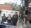 Una mujer, identificada como Marianella (detalle), de 50 años, fue capturada por la muerte de Jhon Kevin Murillo Peláez, de 32 años, en el barrio Villa del Socorro, de Medellín. FOTOS: GUILLERMO LEÓN OSPINA MUÑOZ Y CORTESÍA