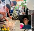 Los compañeros de estudio de Marlon Rivas Rojas, de 17 años, le rindieron homenaje en las instalaciones de la Institución Educativa López de Mesa, al tiempo que hacían protestas para pedir justicia por su muerte. <b><span class=mln_uppercase_mln> </span></b>FOTO<b><span class=mln_uppercase_mln> CORTESÍA</span></b>