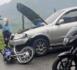 En este accidente, ocurrido en la autopista Medellín-Bogotá, en Cocorná, un motociclista falleció en la tarde del lunes festivo. FOTO: CORTESÍA MI ORIENTE