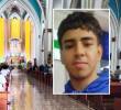 Luego de que se cumplieran dos semanas sin que se tuviera rastro alguno de Juan José Taborda Arroyave, de 21 años, los familiares hicieron una misa en la iglesia principal del municipio de Andes, Suroeste antioqueño. A la fecha no hay pistas de su paradero. FOTOS: CORTESÍA CONEXIÓN SUR