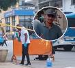 En pleno parque principal de Andes asesinaron a Jhon Fredy Zapata Mosquera, más conocido como “Manguito”. En el ataque resultaron tres personas lesionadas. FOTOS: CORTESÍA CONEXIÓN SUR
