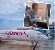 El vicepresidente José Manuel Restrepo abordó un vuelo comercial de la aerolínea Avianca y se ubicó en uno de los asientos regulares para viajar hacia Nueva York, Estados Unidos. FOTO: JUAN ANTONIO SÁNCHEZ Y TOMADA DE VIDEO