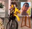 En el funeral de Jefferon Alexis Cano Gómez, alias Chom, hubo pólvora y presencia de decenas de motocicletas, las cuales quedaron captadas en las cámaras de seguridad. FOTOS: CORTESÍA