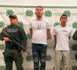 Luis Alejandro Enríquez Charaima, alias Alex, y Luis Fernando Uribe Torrealba, alias Luissito, fueron los dos capturados por las autoridades en Medellín al tener orden de extradición por sus presuntos vínculos con el Tren de Aragua. FOTO: CORTESÍA