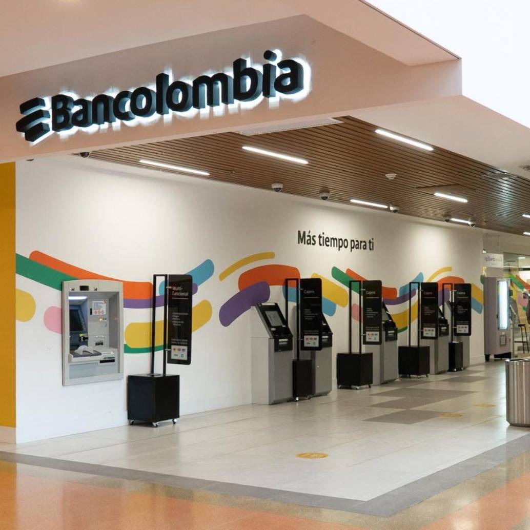 Con un 38 %, Bancolombia es la entidad con más cajeros electrónicos en el país. FOTO: Cortesía de Bancolombia