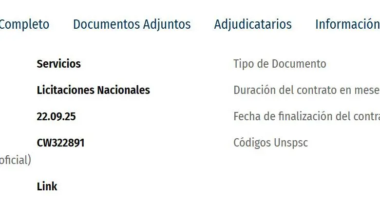 Número de contrato de Ecopetrol.
