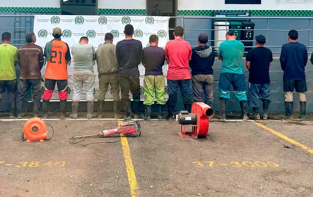 La captura se produjo en la en la vereda El Socorro, de Girardota. Foto cortesía. 
