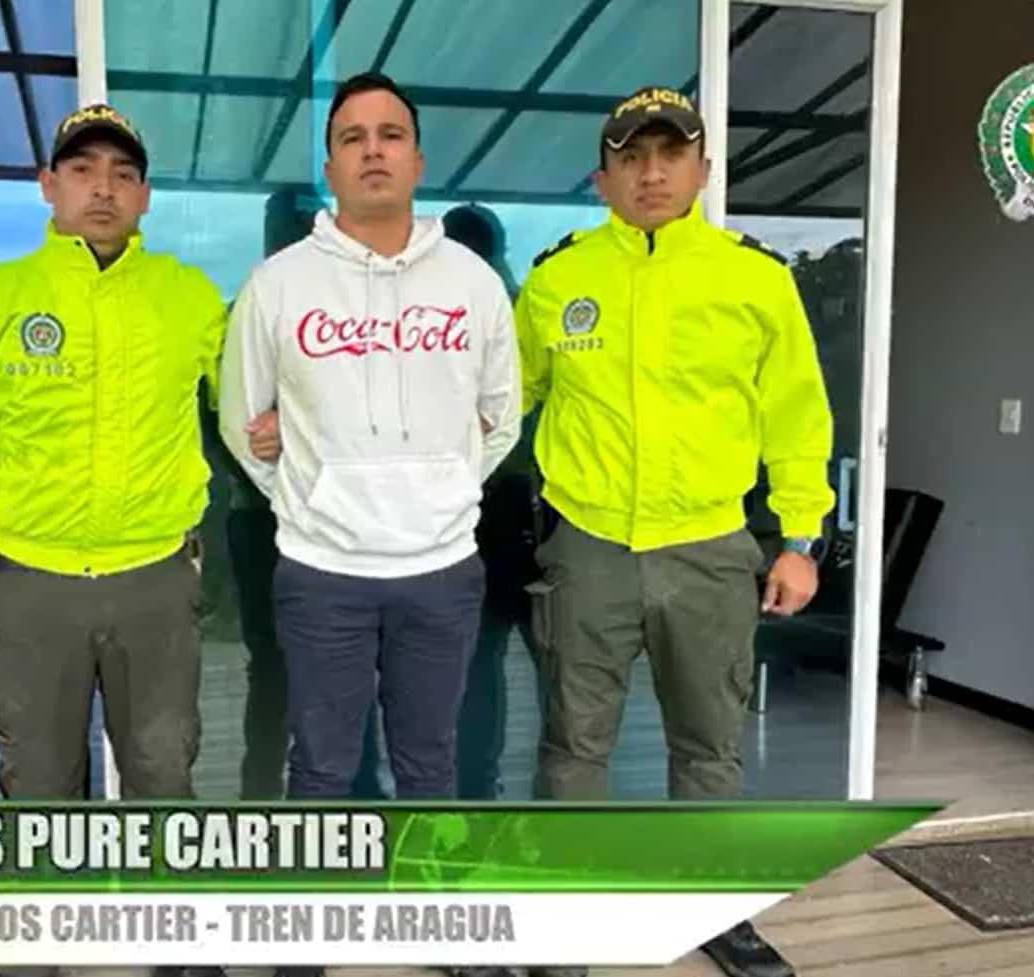 Alias Pure Cartier, capturado en una finca en El Peñol, Oriente antioqueño. FOTO: Policía