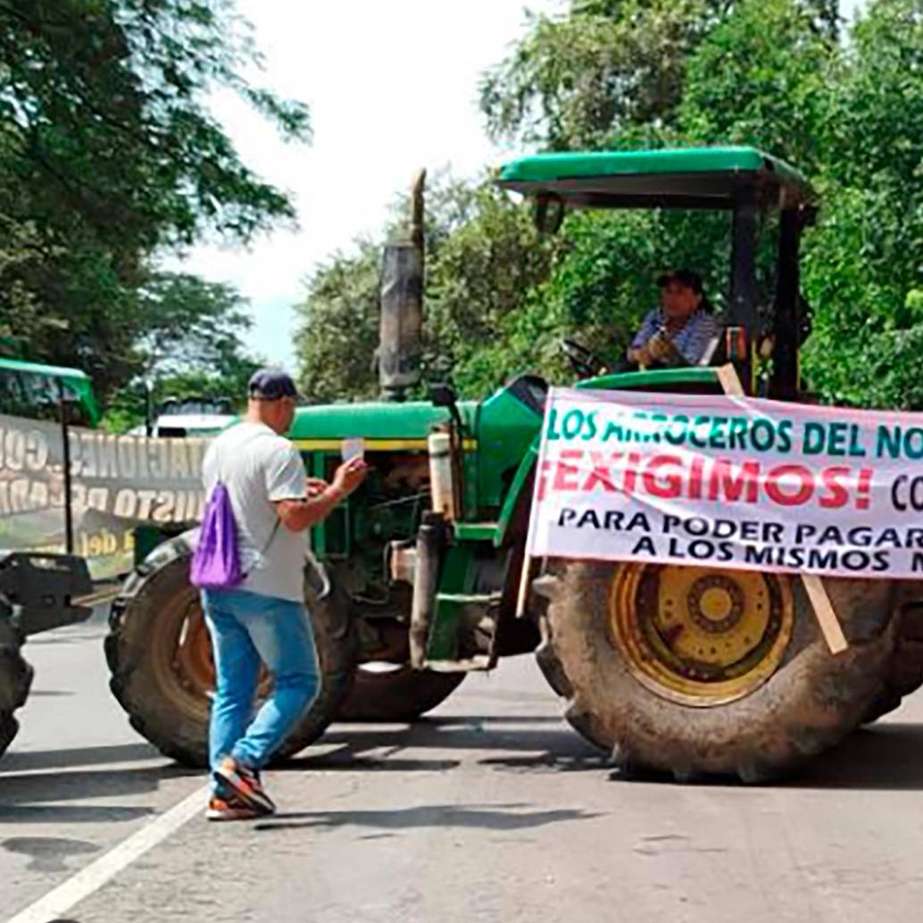 El paro arrocero impacta el transporte de carga y pasajeros, así como el abastecimiento de varias regiones.<span class="mln_uppercase_mln"> FOTO</span> <b><span class="mln_uppercase_mln">cortesía</span></b>