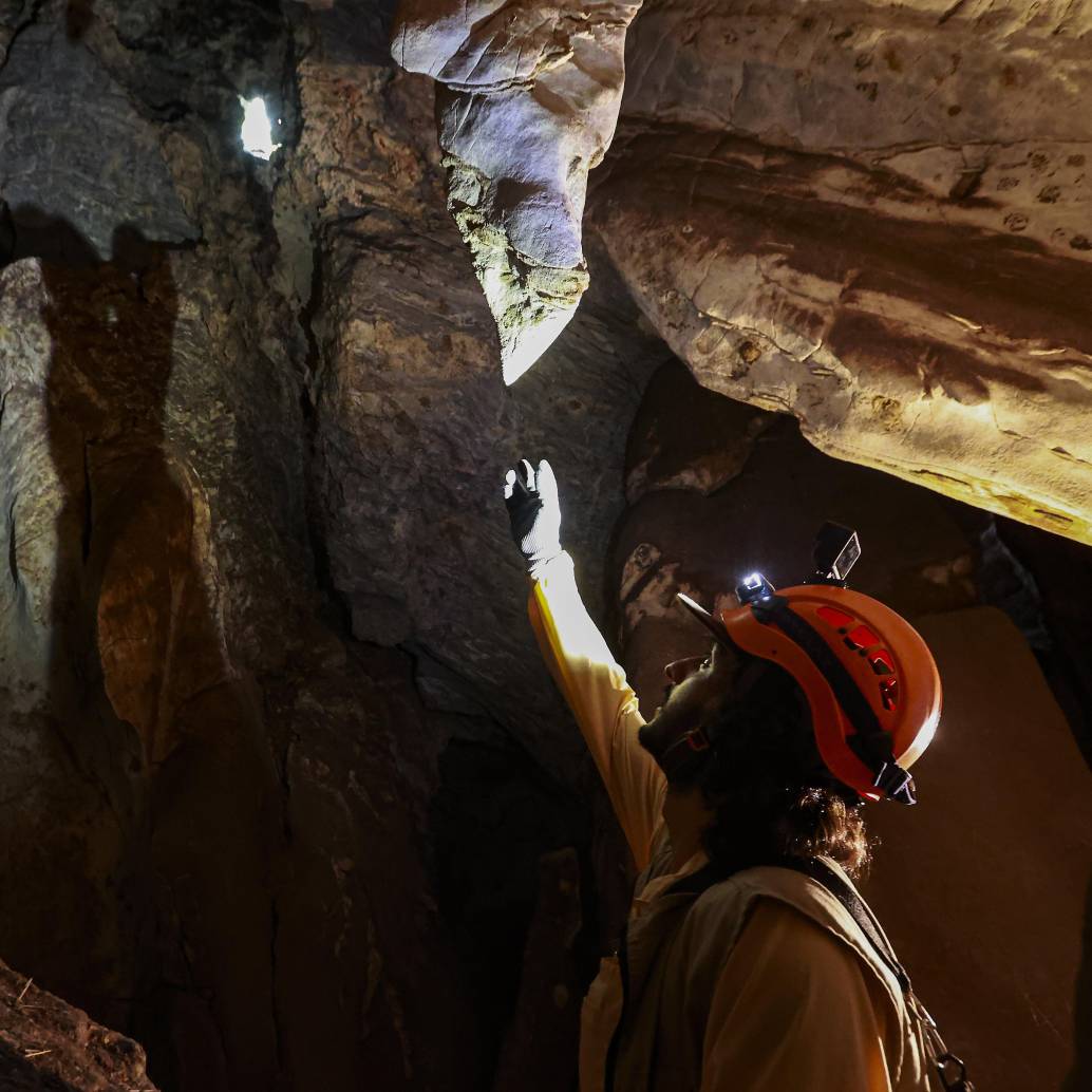 La caverna El Guardián es un sistema kárstico de 70 metros y cuatro niveles articulados en un monolito de mármol. FOTOS ManuelSsaldarriaga 
