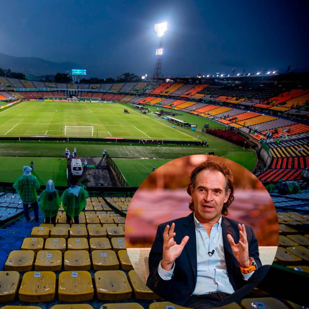 El alcalde de Medellín, Federico Gutiérrez, confirmó que en caso de finales paisas, el Atanasio Girardot estará disponible. Foto: Juan Antonio Sánchez y Manuel Saldarriaga. 