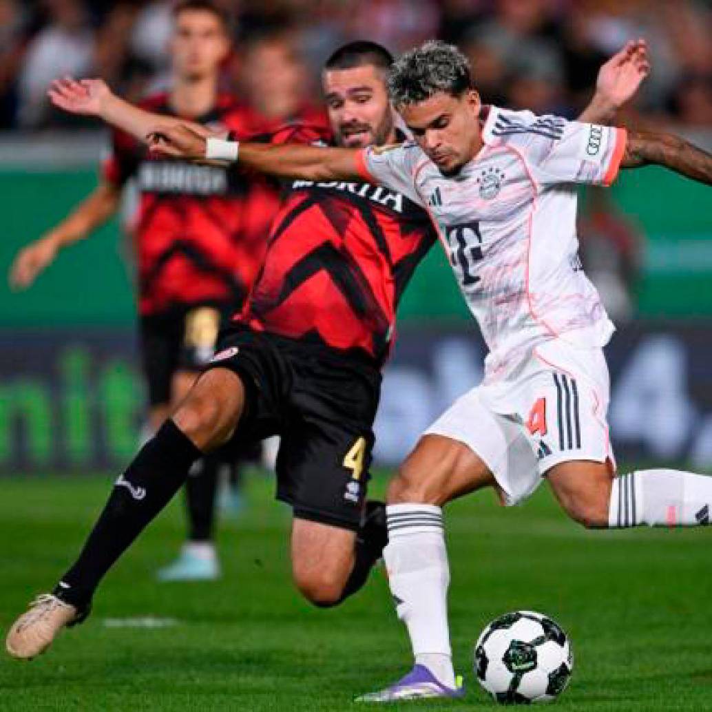 Luis Díaz suma 11 goles en los 17 partidos que ha disputado con el Bayern Munich de Alemania. Le faltan seis tantos para igualar su mejor producción goleadora, que fue la temporada pasada con Liverpool (marcó 17 tantos). Foto: AFP.