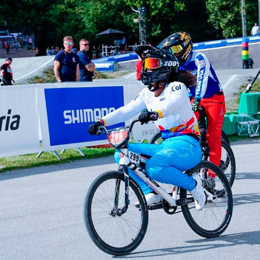 Guadalupe Palacios, una de las promesas del bicicrós colombiano. FOTO INSTAGRAM Team WElite BMX