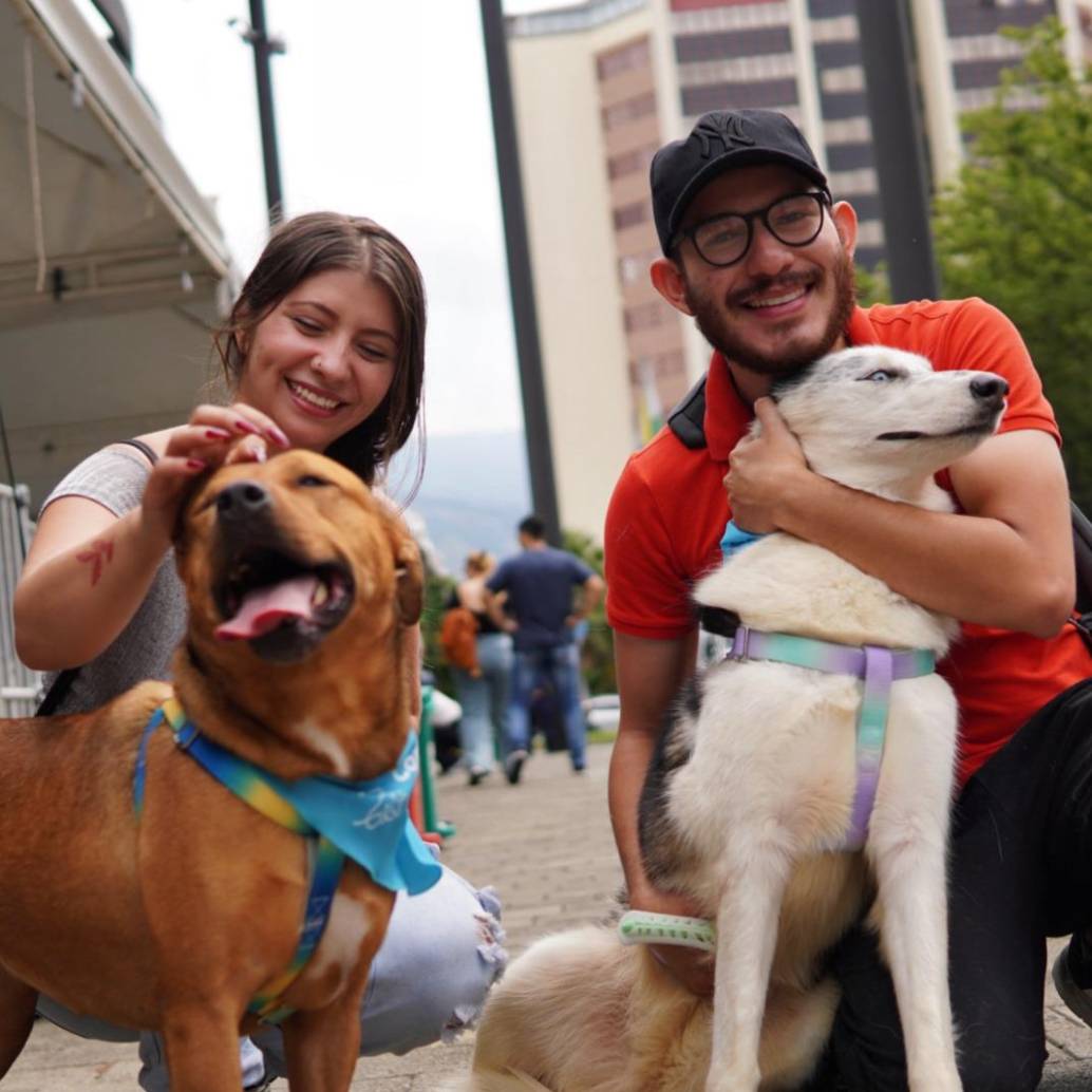 Ciudadanos asistentes a la última “adoptatón” del año en Plaza Mayor, Medellín. FOTO Cortesía Alcaldía de Medellín.