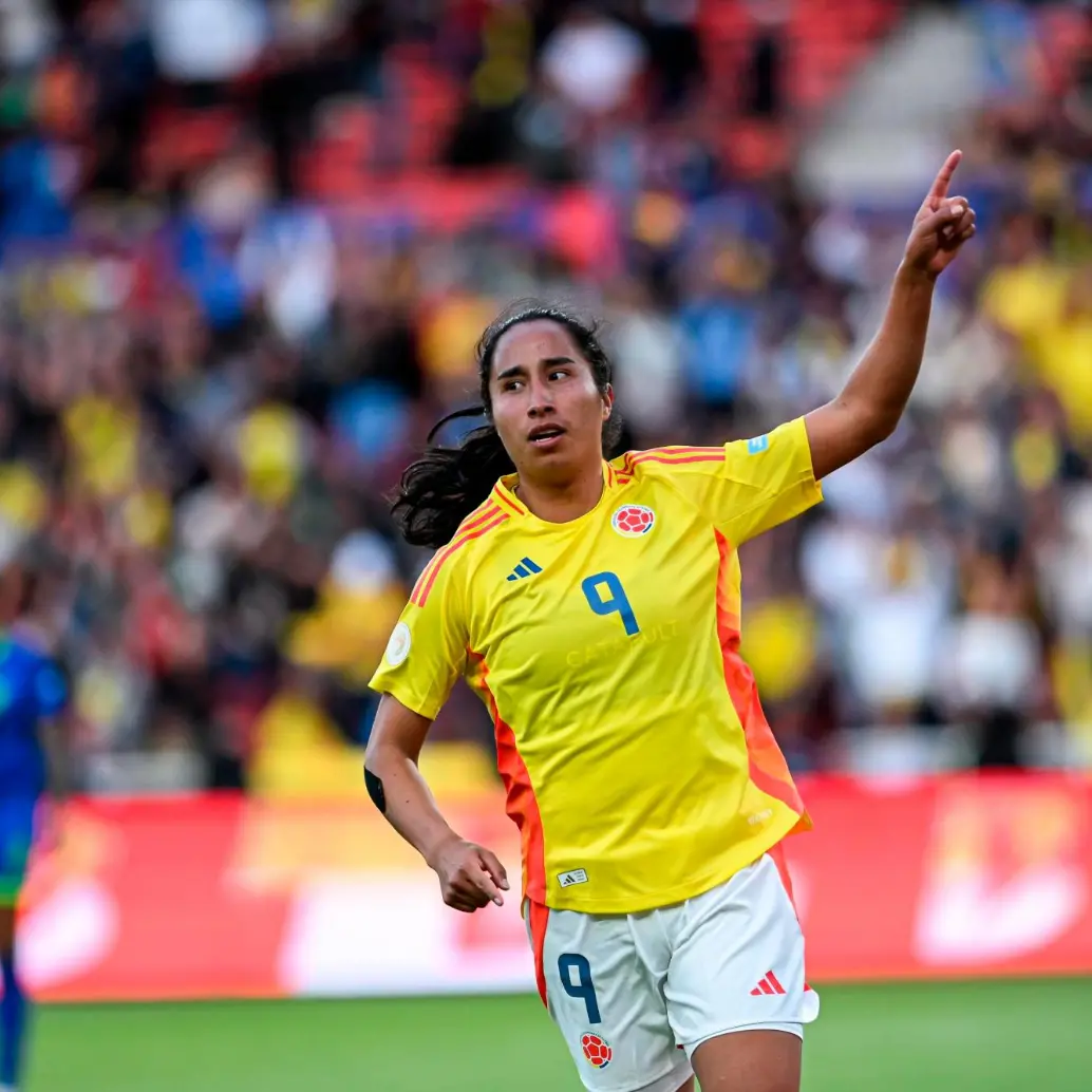 La delantera colombina Mayra Ramírez anotó uno de los goles del seleccionado colombiano en la final de la Copa América de Ecuador. FOTO: TOMADA DEL X DE @CopaAmerica