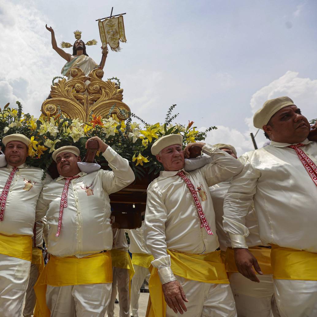 Imagen de referencia de un acto de Semana Santa al aire libre. Foto: Manuel Saldarriaga Quintero