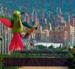 Los alumbrados de 2025 tendrán figuras relacionadas con la fauna y la flora característica de Antioquia, de acuerdo con las figuras vistas en el corredor del río Medellín. FOTOS: MANUEL SALDARRIAGA