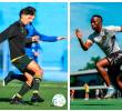 Aarón Molinas y Edwin Mosquera en la carpeta del club verdolaga para este semestre. FOTOS CORTESÍA