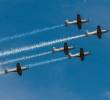 Las exhibiciones aéreas son el principal atractivo de la Feria Aeronáutica que se hará este fin de semana en el aeropuerto José María Córdova, de Rionegro. FOTO: JULIO CÉSAR HERRERA