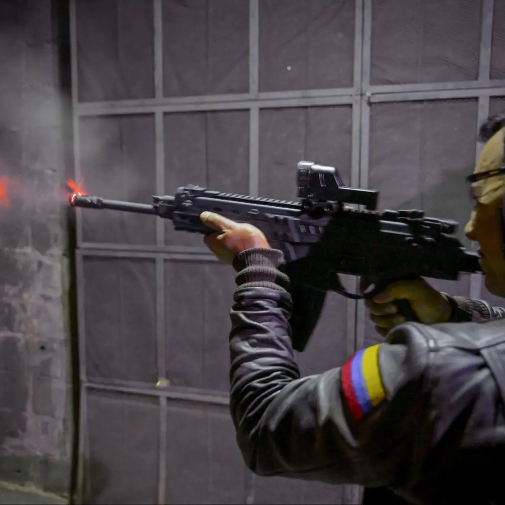 Fusil Jaguar, el primero de fabricación colombiana. Foto: Ministerio de Defensa