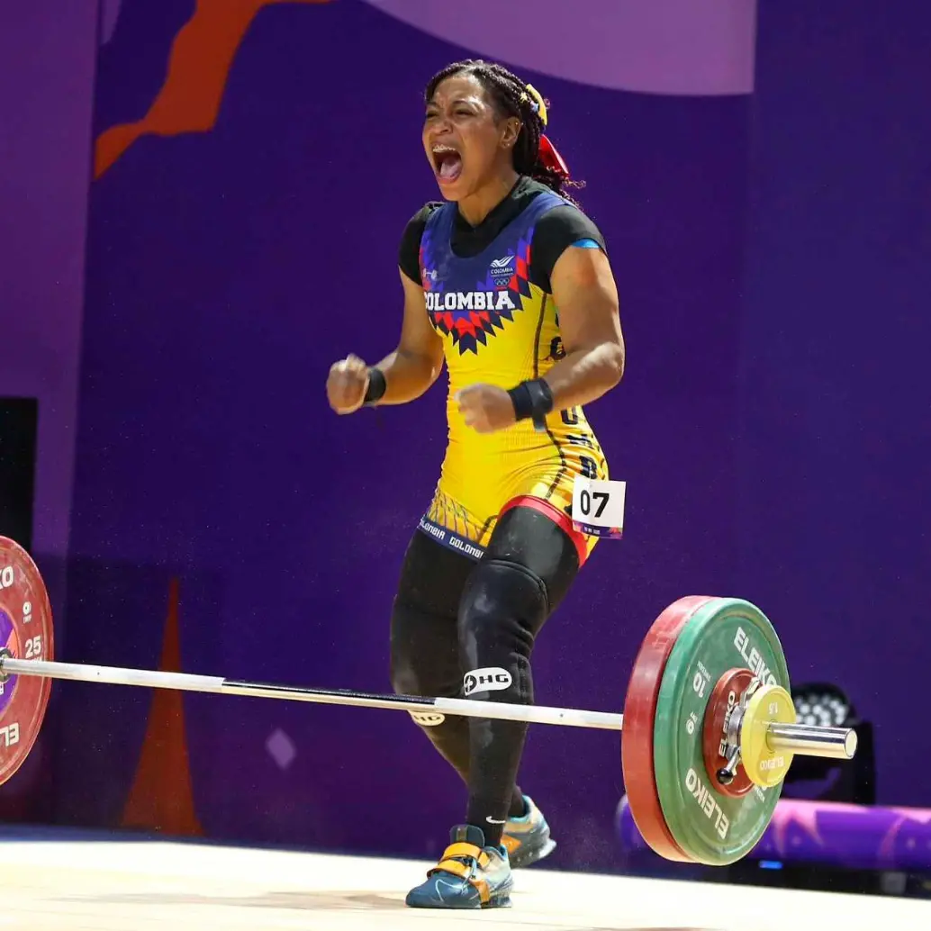 La pesista Gellen Torres campeona de los Juegos Panamericanos Junior Asunción 2025. FOTO CORTESÍA COMITÉ OLÍMPICO COLOMBIANO