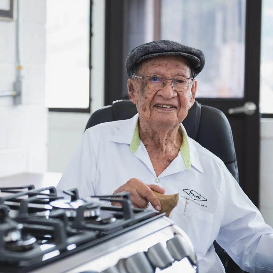 Don José María Acevedo cumple 106 años este 2 de agosto. FOTO: Cortesía.