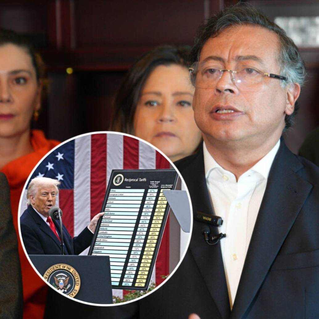 Petro criticó el proyecto contra las remesas que ya fue aprobado en la Cámara de Representantes de Estados Unidos. FOTOS: Colprensa y AFP