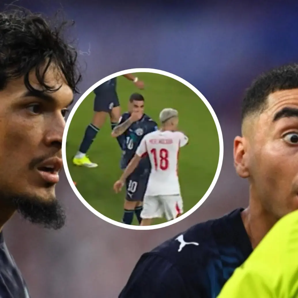 Miguel Almirón pagó el precio de la nueva e inflexible regla de la FIFA y dejó a Paraguay con diez hombres ante Turquía. ¿El motivo? Hablar tapándose la boca. FOTO: Captura de video de redes sociales @Dsports y AFP