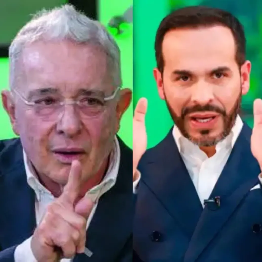 Álvaro Uribe, Abelardo de la Espriella y Carlos Suárez, su estratega de campaña. Foto: EL COLOMBIANO/Cortesía.