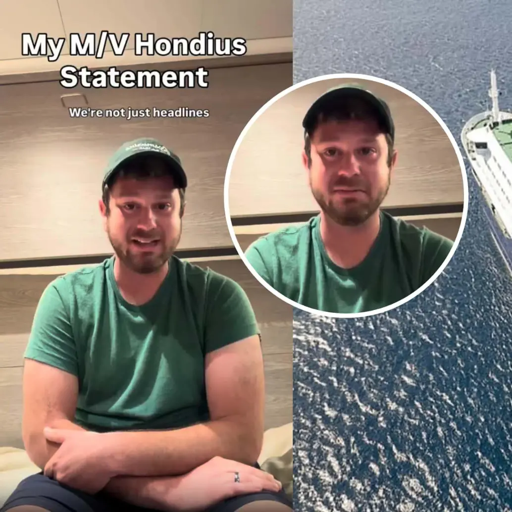 Jake Rosmarin ha relatado la angustia e incertidumbre que vive abordo del crucero MV Hondius, en medio de la emergencia sanitaria por hantavirus. Foto: AFP / redes sociales Jake Rosmarin