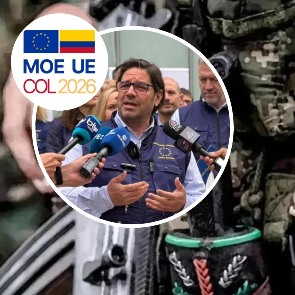 Misión de Observación Electoral de la Unión Europea en Colombia (MOE-UE) durante el seguimiento a las elecciones presidenciales, en medio de alertas por la influencia de grupos armados en el proceso electoral. Foto: MOE-UE / Registraduría 