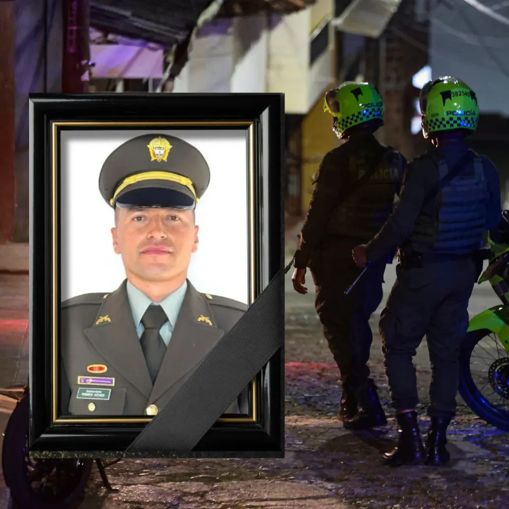 El subintendente Robinson de Jesús Acevedo es otra víctima fatal del ´Plan Pistola´. FOTO: EL COLOMBIANO Y CORTESÍA