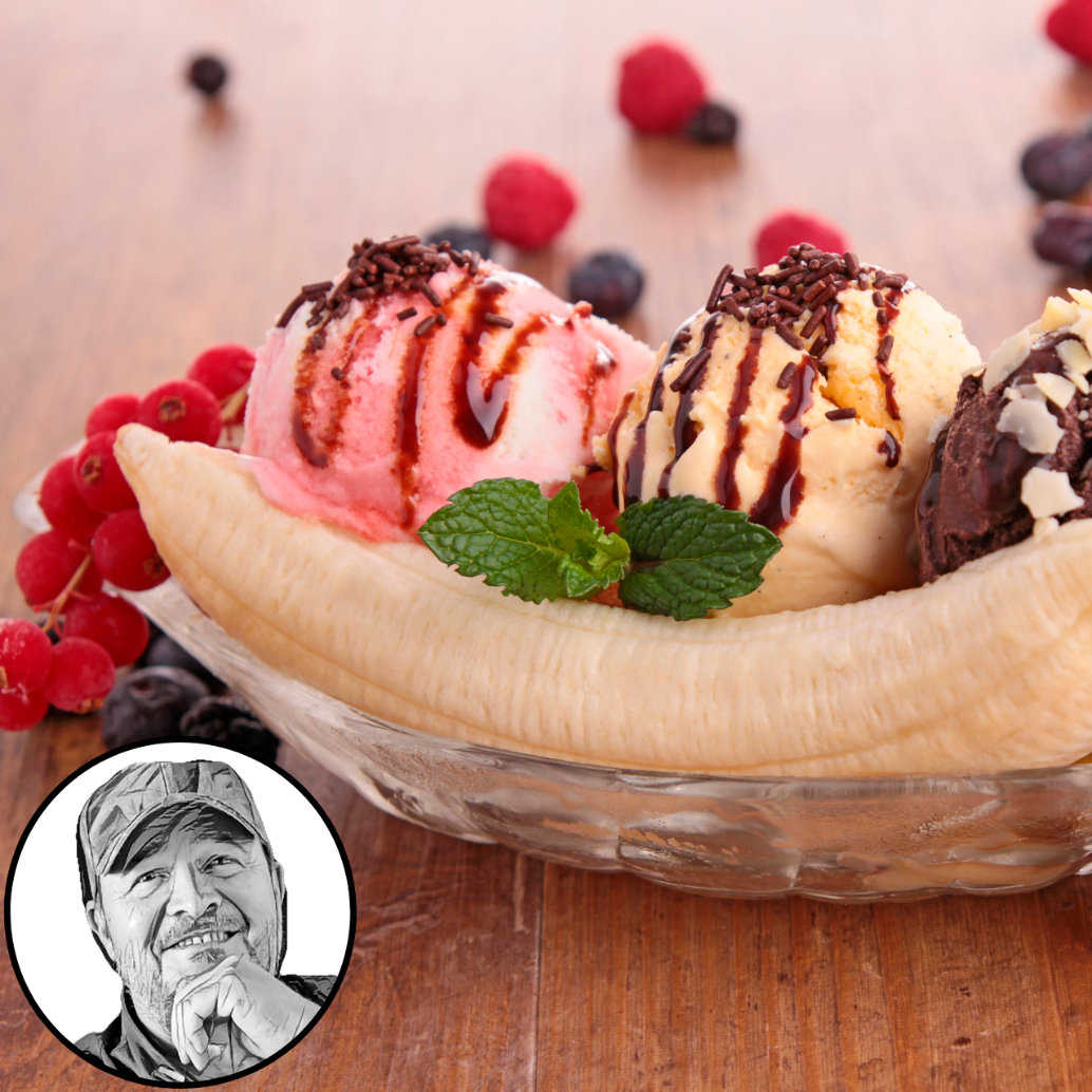 La banana split en una de las preparaciones con bananos que se dan en el país. FOTOS Getty y cortesía