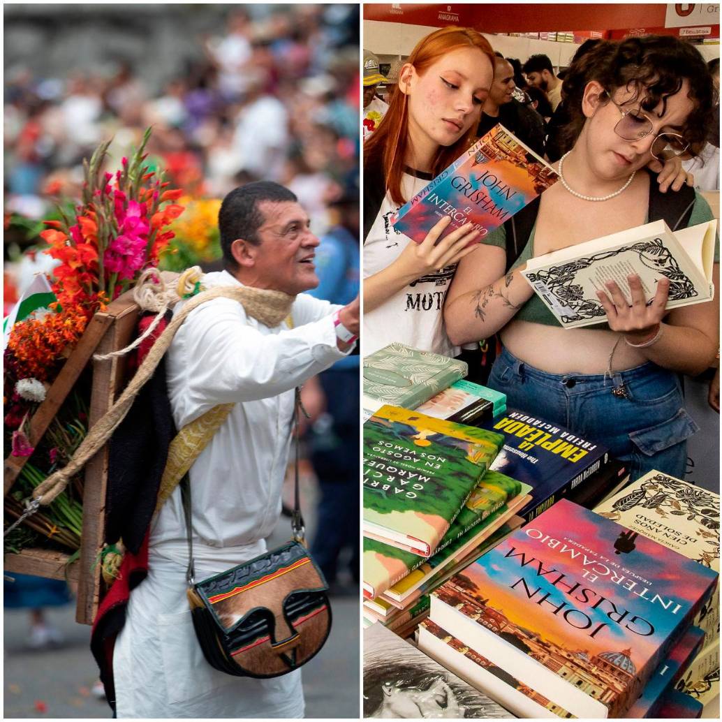 La Feria de las Flores, la Fiesta del Libro y el Festival Internacional Altavoz son algunos de los eventos que vivirá Medellín en este 2026. FOTOS: EL COLOMBIANO 