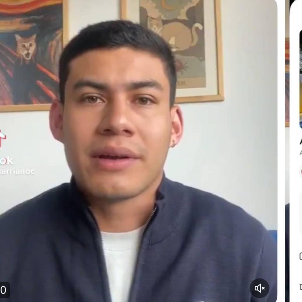 Óscar publicó la denunció en sus redes sociales. Foto: captura de video.