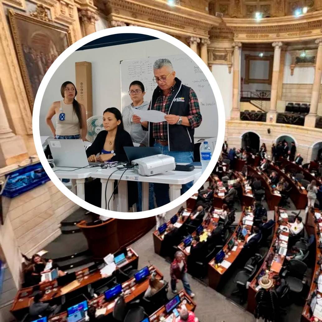 Aunque el Pacto Histórico lidera en escaños, el mapa definitivo del Congreso sigue en construcción en medio de demoras y controversias. FOTO: EL COLOMBIANO-CORTESÍA CNE