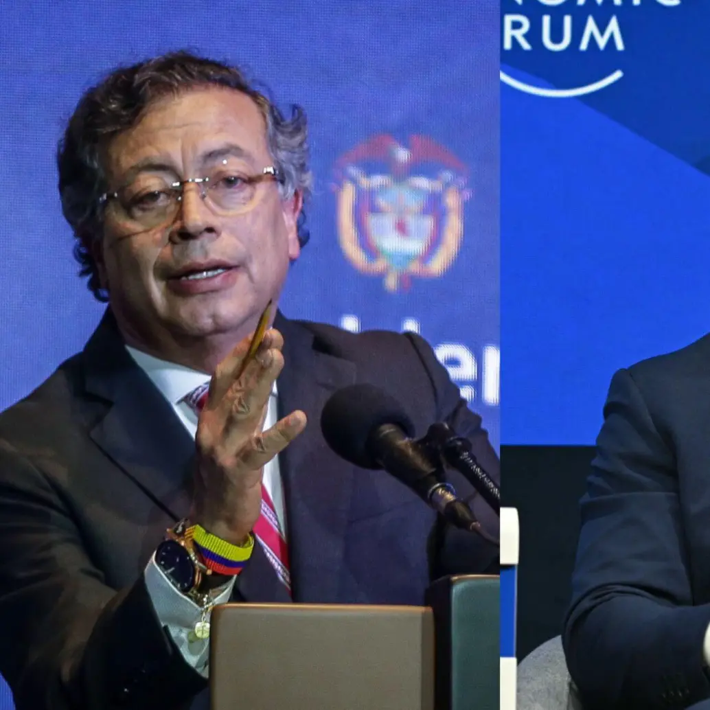 La tensión ente Colombia y Ecuador sigue luego de acusaciones entre Gustavo Petro y Daniel Noboa. Fotos: Colprensa y AFP