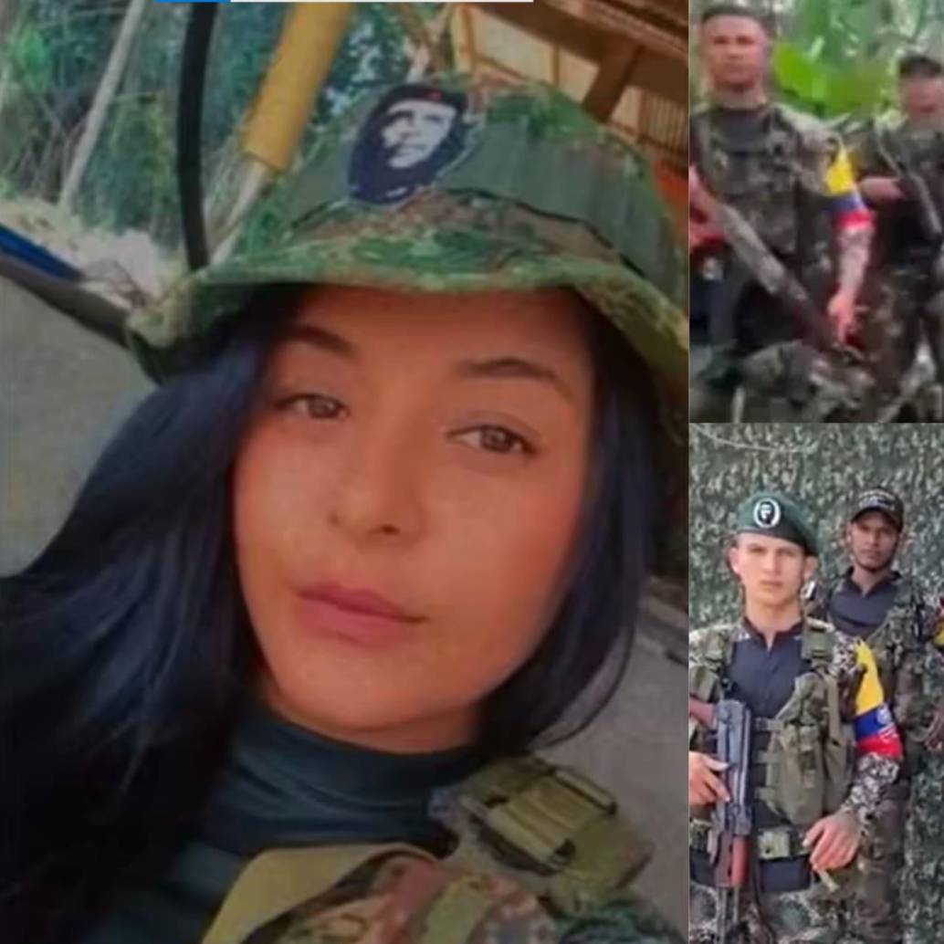 Alias Samantha en las grabaciones donde aparece leyendo comunicados atribuidos al Frente 4 de las disidencias de las Farc. Foto: Cortesía