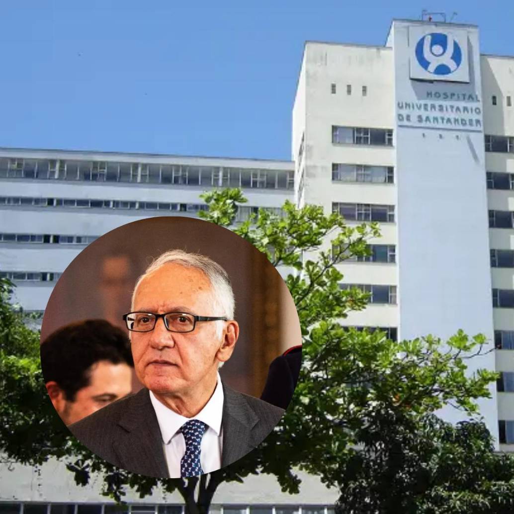Guillermo Jaramillo, ministro de Salud, advirtió sobre una posible intervención al HUS si no se cumplen los compromisos financieros pactados. FOTOS: PÁGINA WEB DEL HOSPITAL Y COLPRENSA.