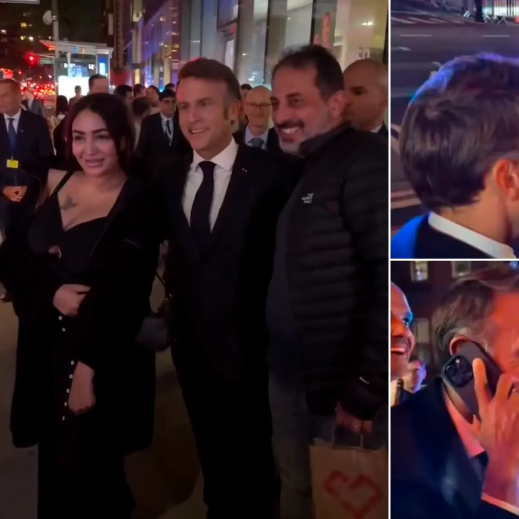 Así fue el bloqueo que vivió Macron en las calles de Nueva York tras el paso de la caravana de Donald Trump. FOTOS Captura de pantalla de Brut.
