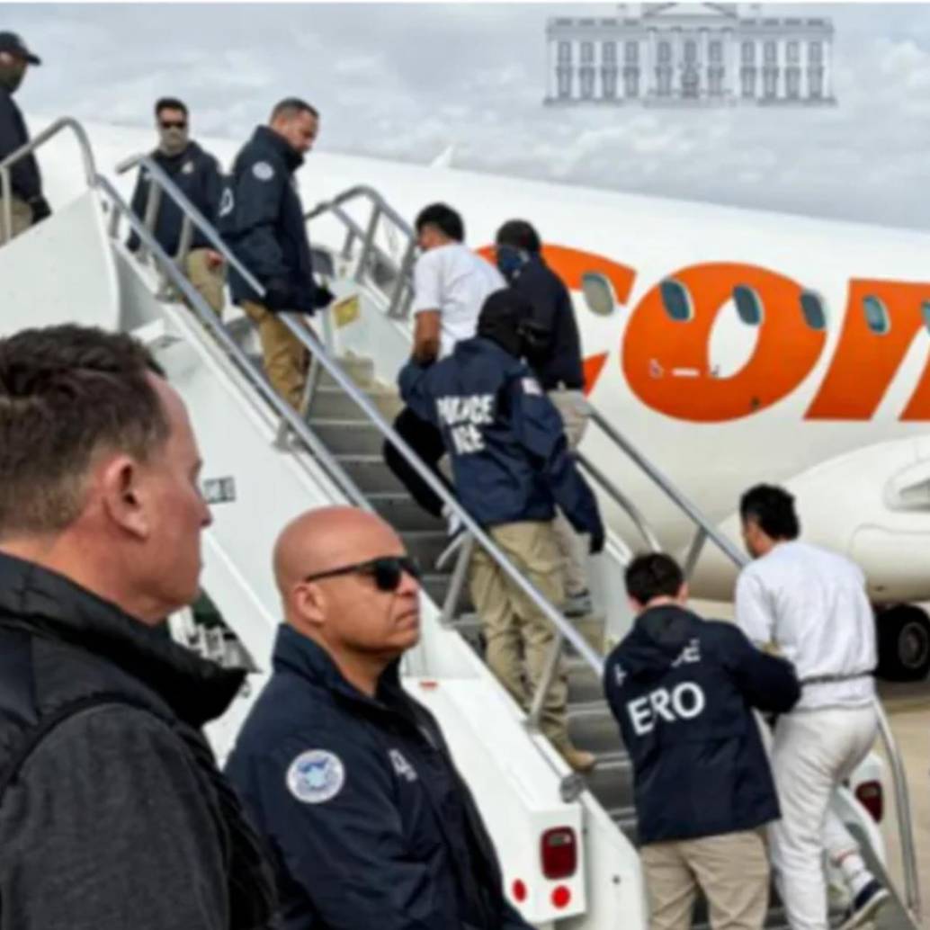 Varios vuelos de deportados han llegado desde Estados Unidos desde que capturaron a Maduro. El de esta fotografía fue el 9 de junio. FOTO: REDES SOCIALES DE LA CASA BLANCA.