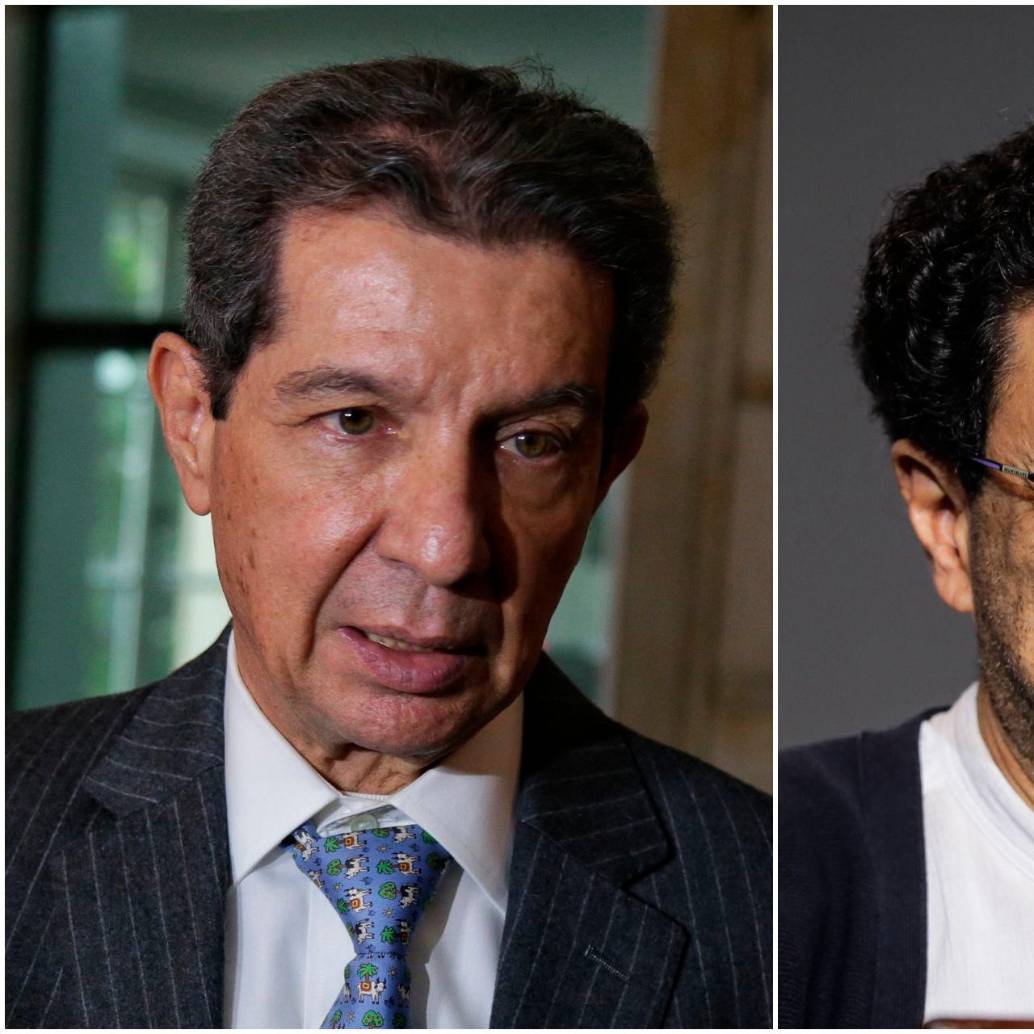 El presidente de Fedegán, José Félix Lafaurie; y el senador y candidato presidencial, Iván Cepeda. FOTOS: Colprensa 