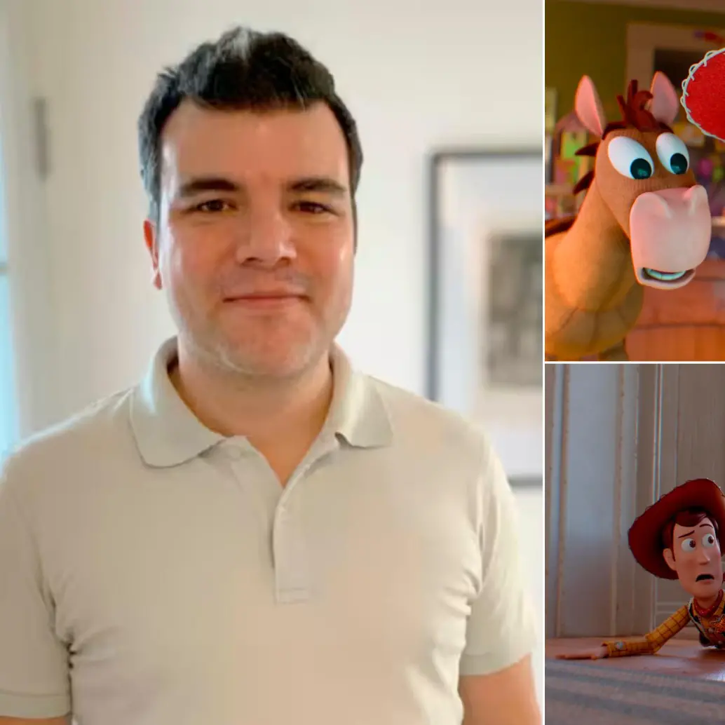 Carlos León hizo parte del equipo de iluminación de la película Toy Story 5, de estreno en cines esta semana. FOTOS Cortesía