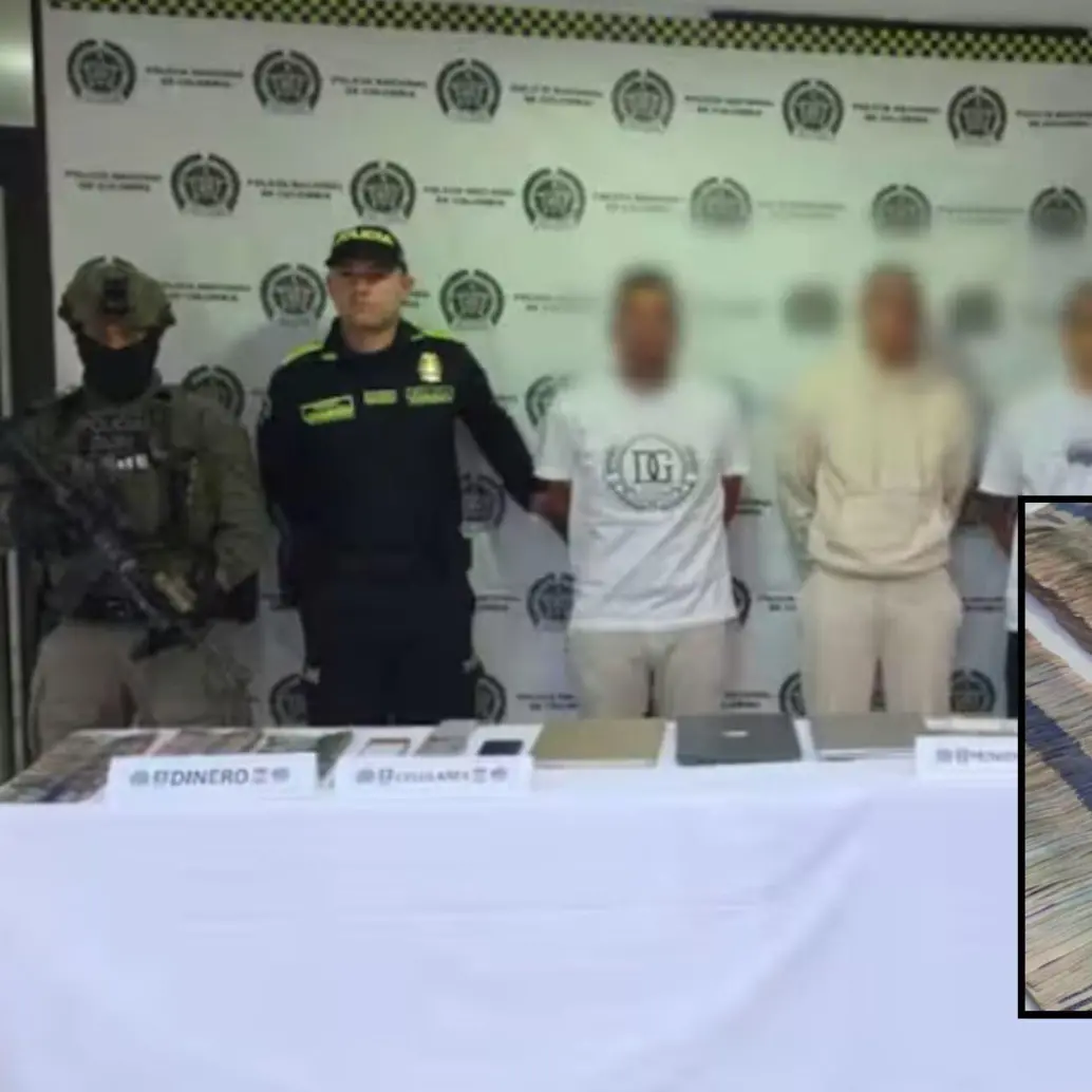 La Policía junto a autoridades de Estados Unidos capturaron a cinco sujetos que tendrían presuntas conexiones con el Cartel Jalisco Nueva Generación de México. Foto: Dijín 