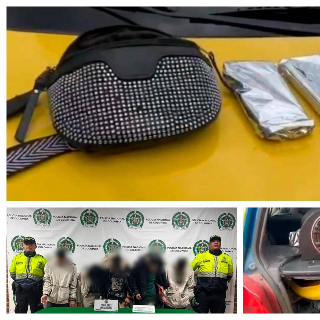 En Bogotá se roban casi 100 celulares al día y ahora descubrieron una modalidad insólita: delincuentes los envolvían en papel aluminio. FOTO: POLICÍA DE BOGOTÁ