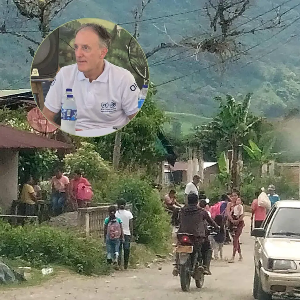 El representante en Colombia del Alto Comisionado, Scott Campbell, alertó intimidación a comunidades previo a las elecciones. Foto: Colprensa