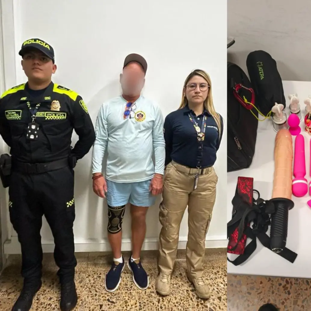 Un ciudadano estadounidense pretendía entrar a Medellín con fines de explotación sexual. FOTOS: Cortesía Migración Colombia