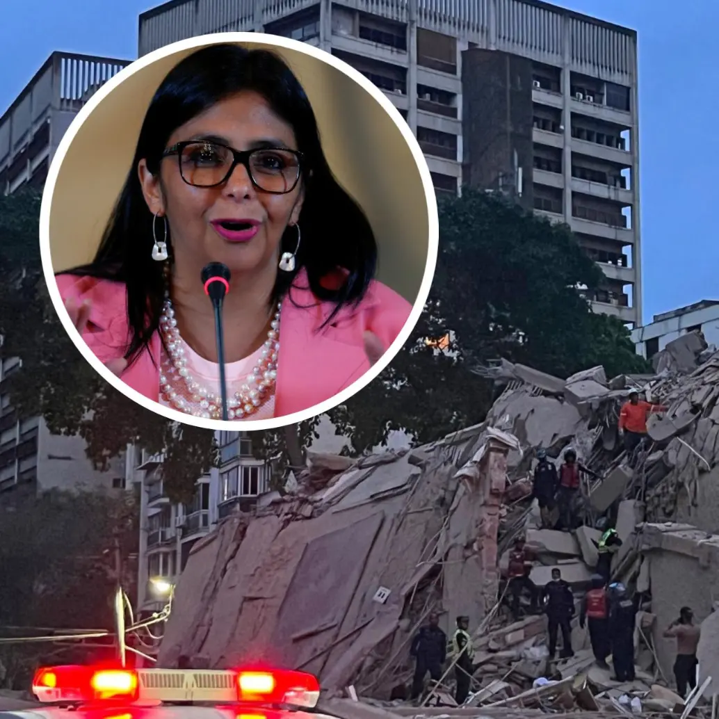 En una alocución transmitida por los medios oficiales, la presidenta encargada, Delcy Rodríguez, decretó el estado de emergencia en el país. FOTO: Colprensa y AFP