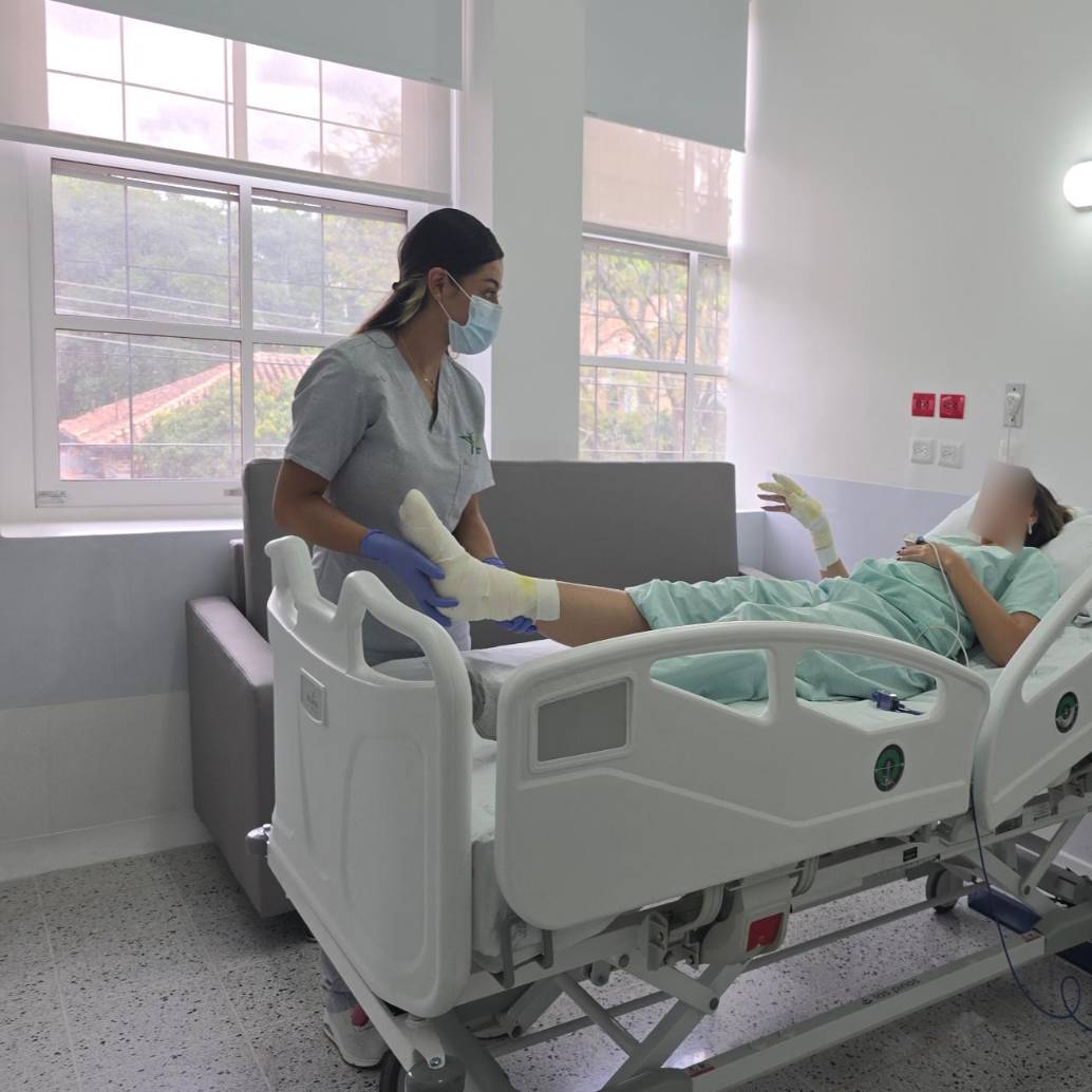 Aspecto de una de las nuevos espacios que tiene la Unidad de Quemados del San Vicente Fundación. FOTO: Cortesía