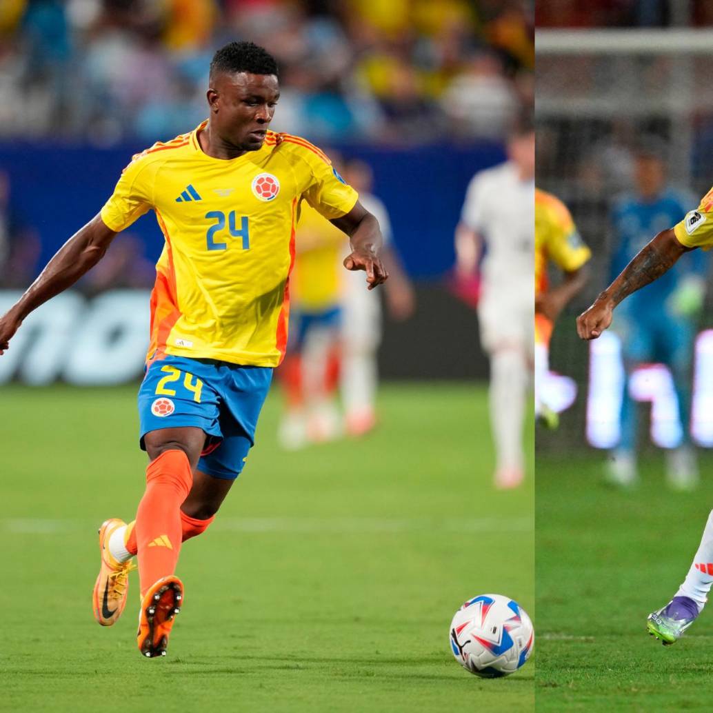 Los delantero Jhon Córdoba y Luis Javier Suárez buscan ganarse un cupo entre los potenciales convocados al Mundial de Norteamérica. Pelean la titular contra Nueva Zelanda. FOTO: Getty